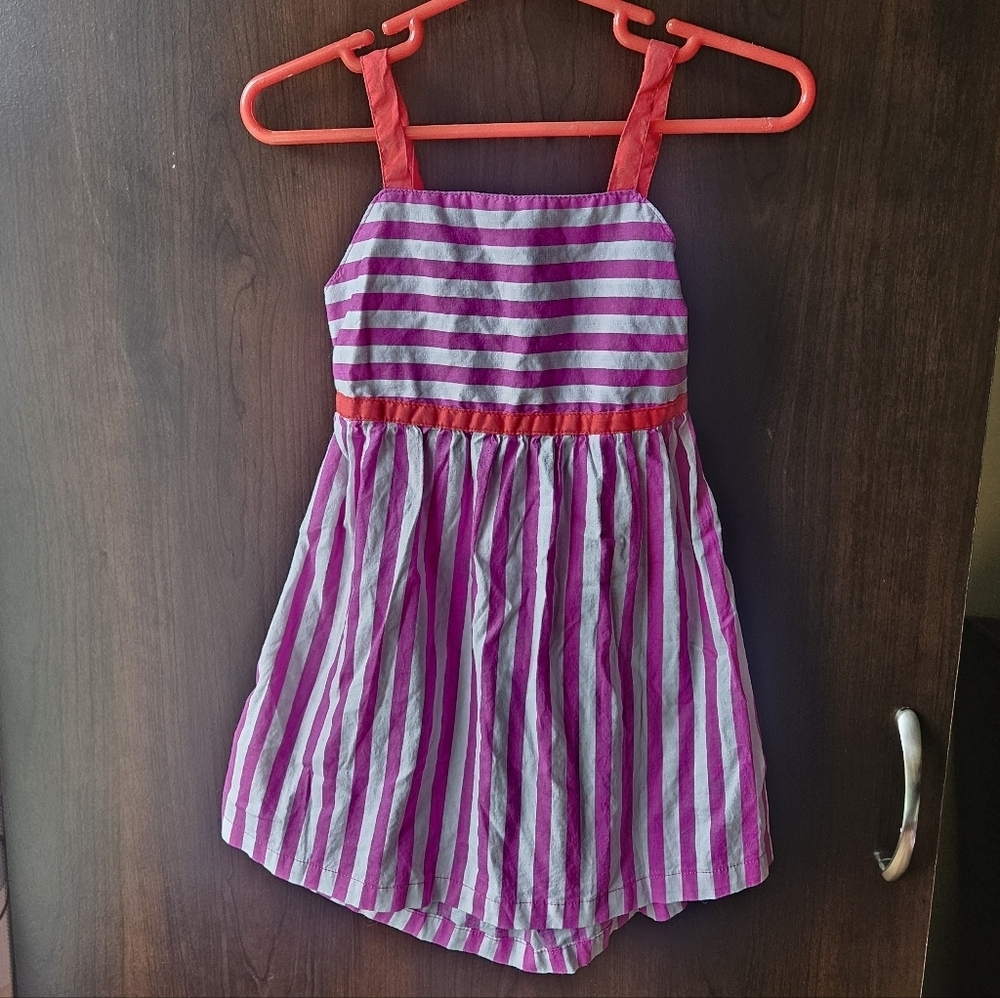 Healthtex Pink and White Striped Dress